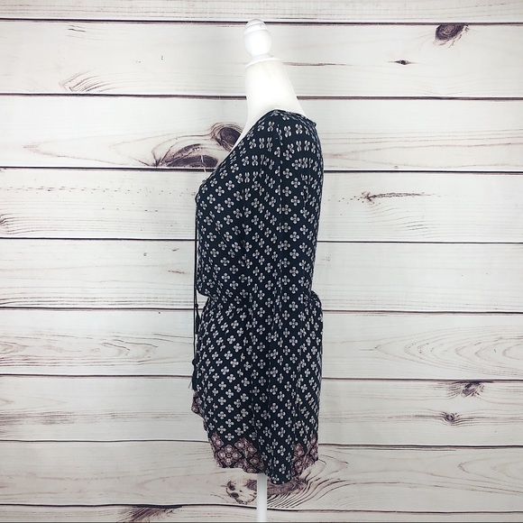 CAPE JUBY Navy Floral Pattern Long Sleeve Romper - Picture 6 of 9